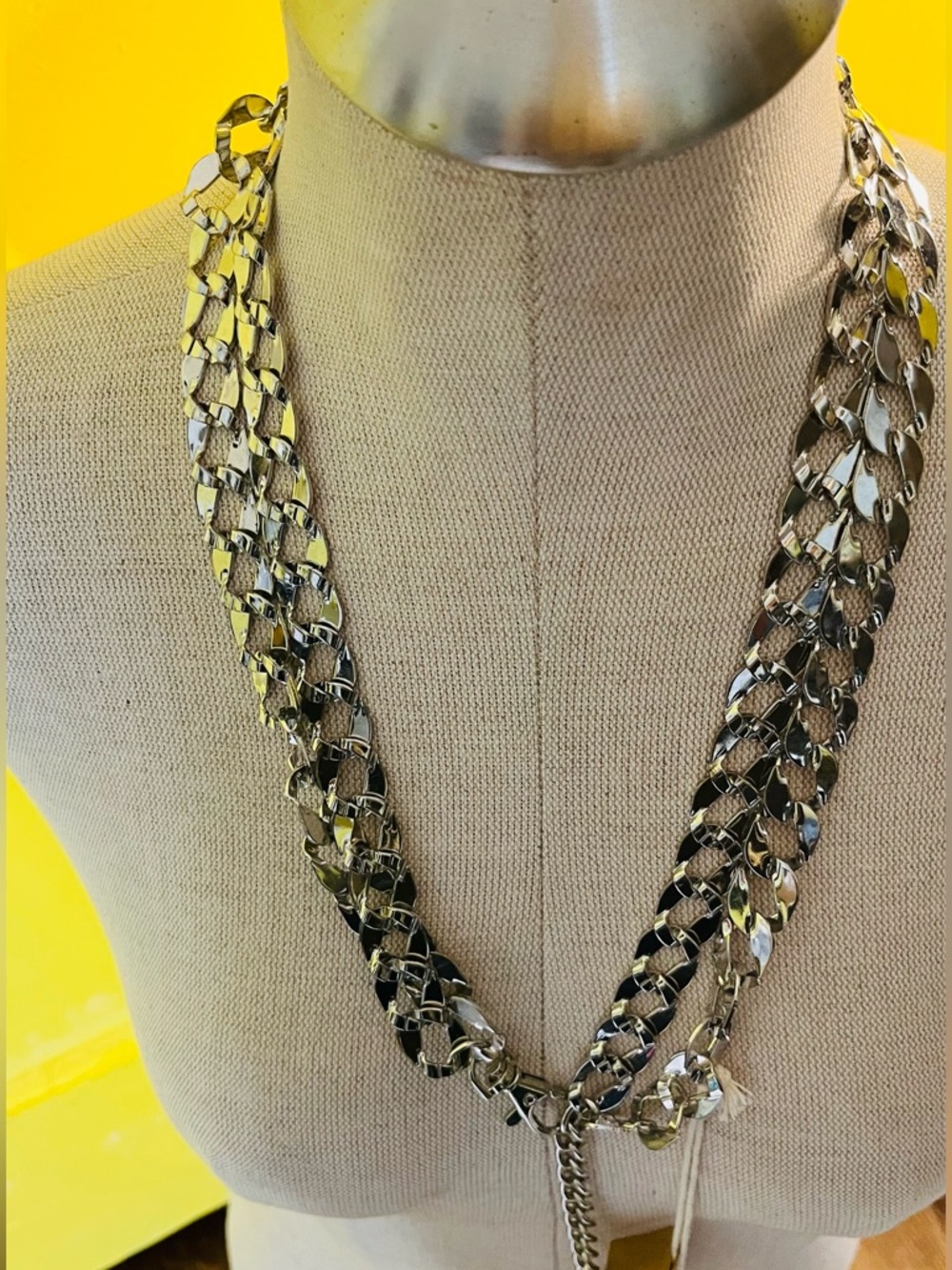 Silver Multi-Chain Statement belt - Women Accessories